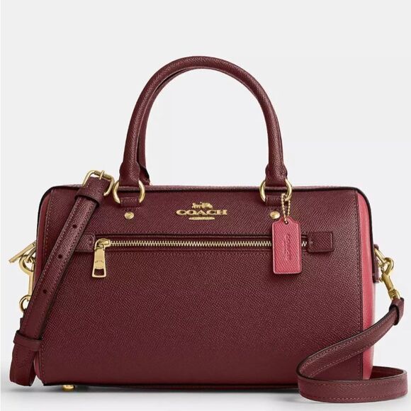 Coach Handbags - 🔥🎁NWT! Coach ROWAN Satchel Handbag Colorblock Msrp:$350.00